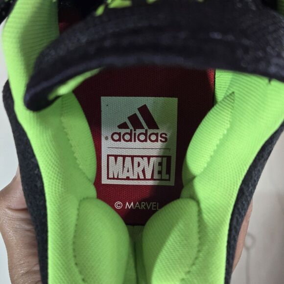 Adidas Marvel Comic Black Green Low Pro Bounce 2018 Basketball Shoe Mens 11.5 - Picture 8 of 14